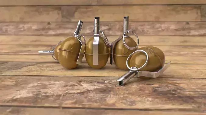 RGD-5 - Grenade  Low-poly 3D model