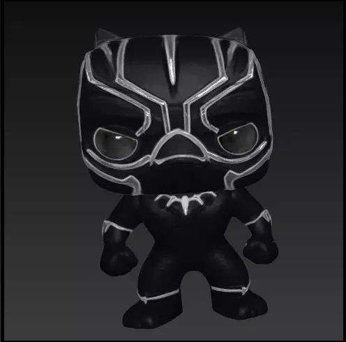 Black panther funko pop Free 3D print model_0