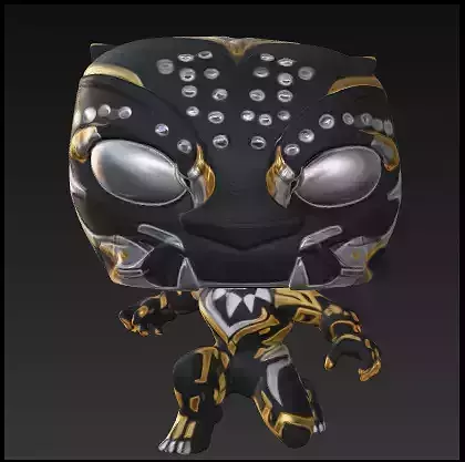 Black panther oro y plata funko pop