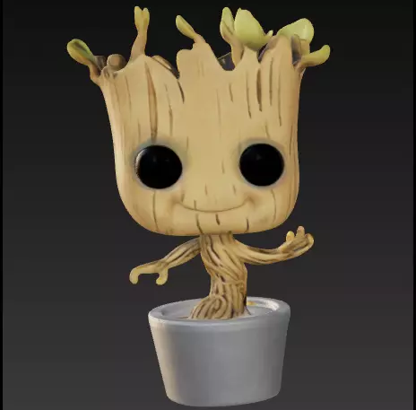 Groot planta de maceta funko pop Free 3D print model
