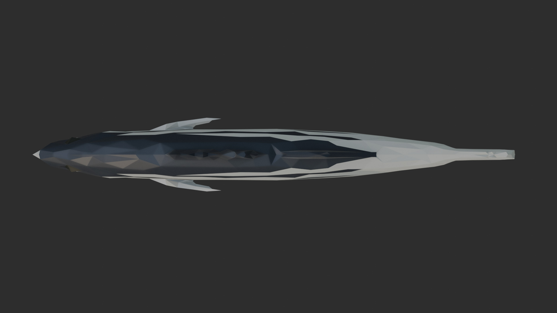 Low Poly Striped Bass Low-poly 3D model_4