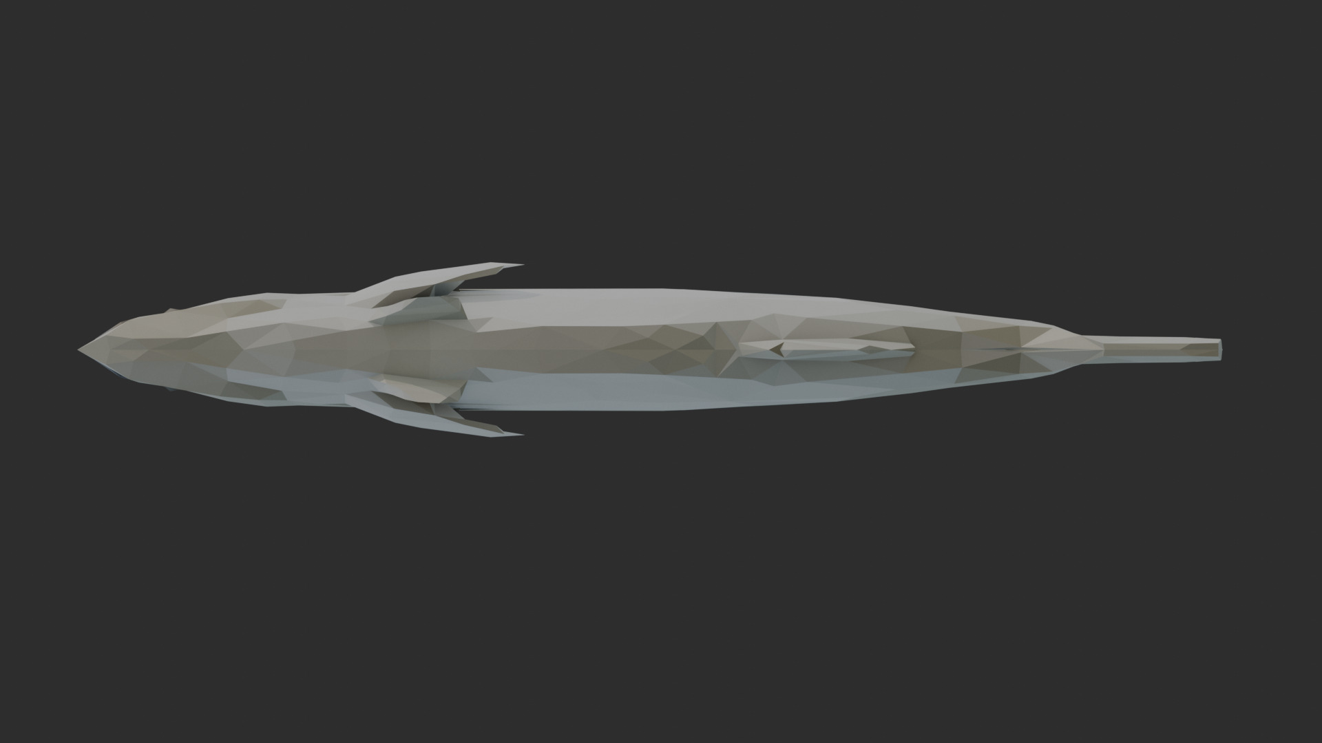 Low Poly Striped Bass Low-poly 3D model_5