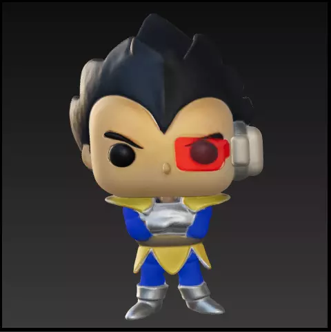 Vegeta medidor de poder funko pop Free 3D print model