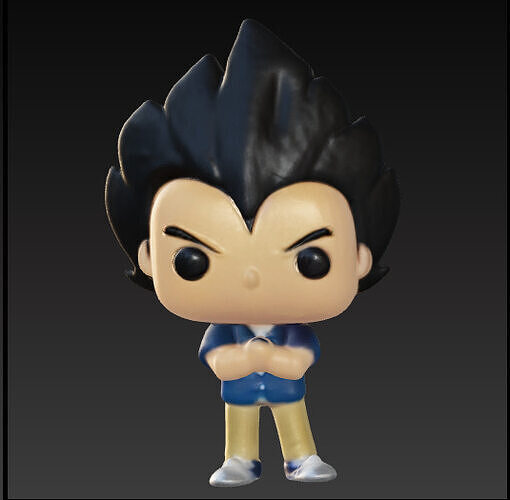 Vegeta con ropa casual funko pop Free 3D print model
