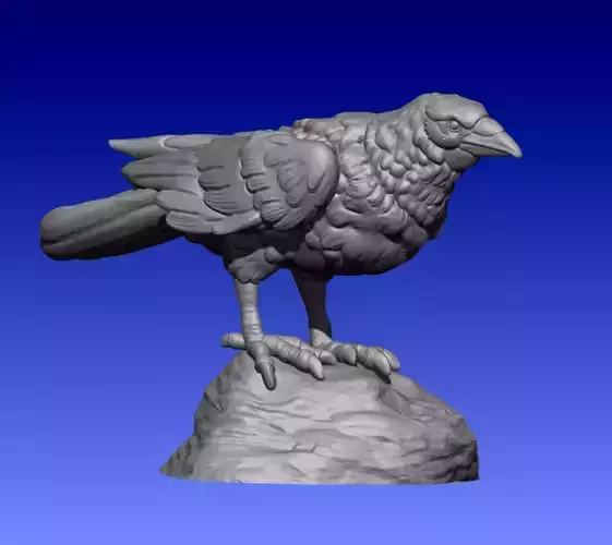 Crow miniature
