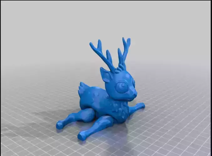 CUTE ARTICULATED DEER 3D MODEL