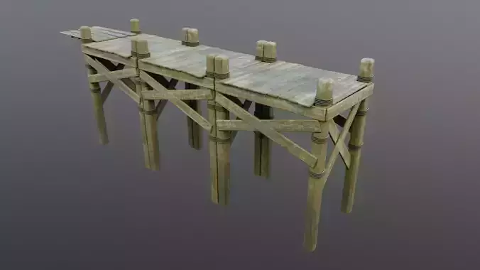 Medieval Village - Wooden Bridge