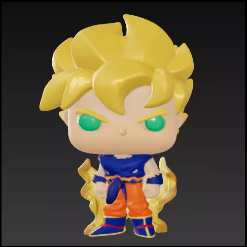 Goku super saiyan 2 funko pop Free 3D print model