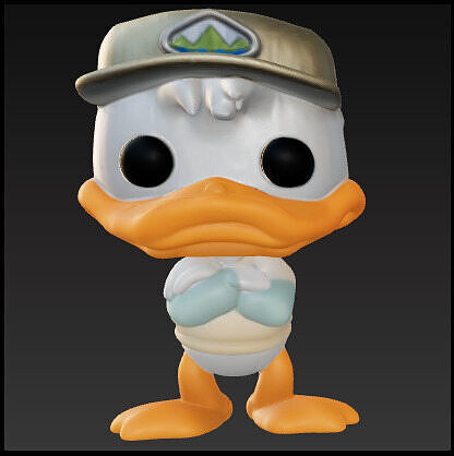 Pato donald viajero funko pop Free 3D print model
