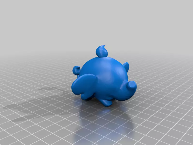 Teaphants toy 3D model_0