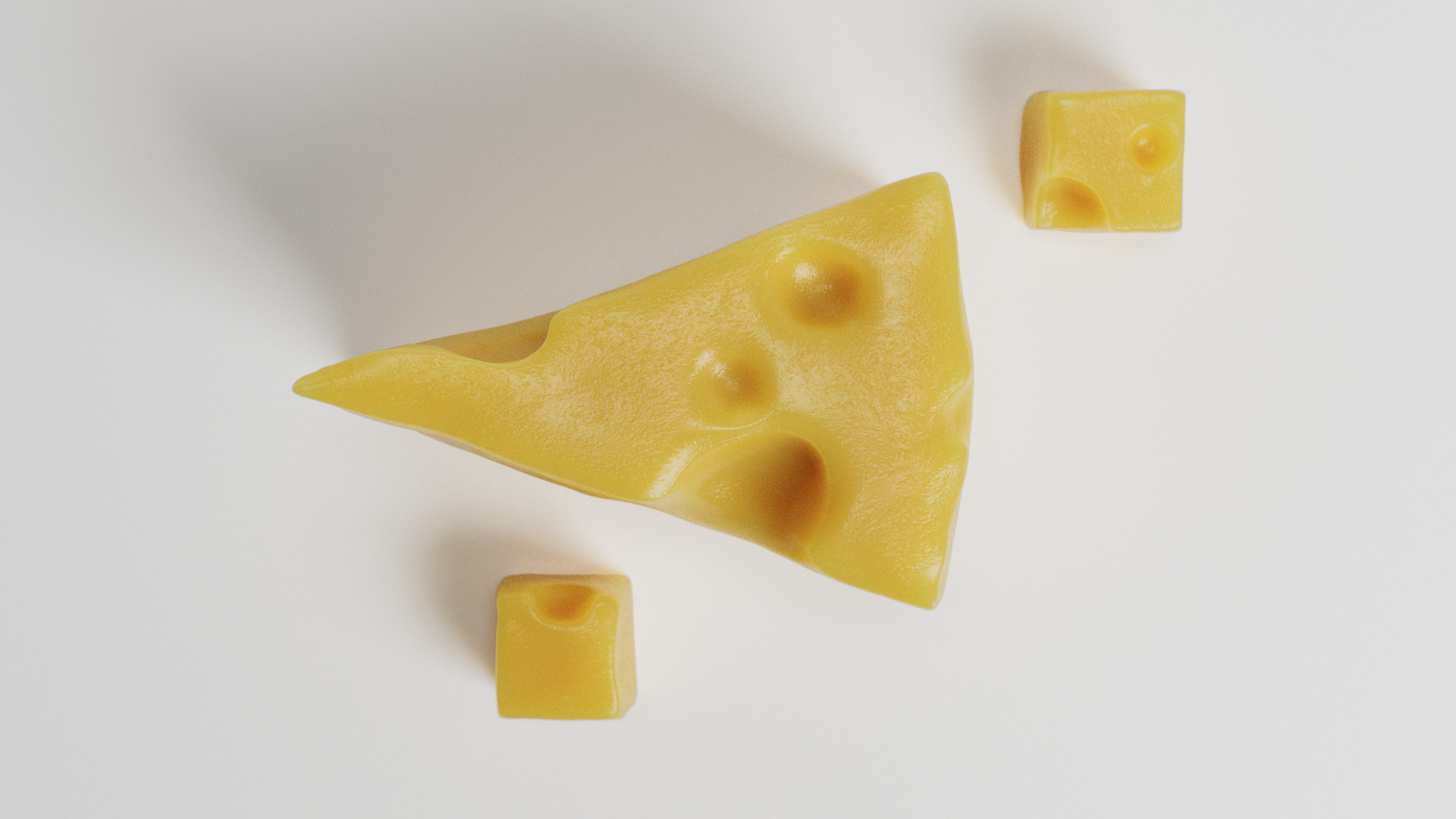 Cheese 3D model_9