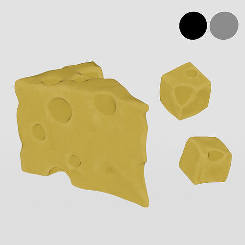 Cheese 3D model 3