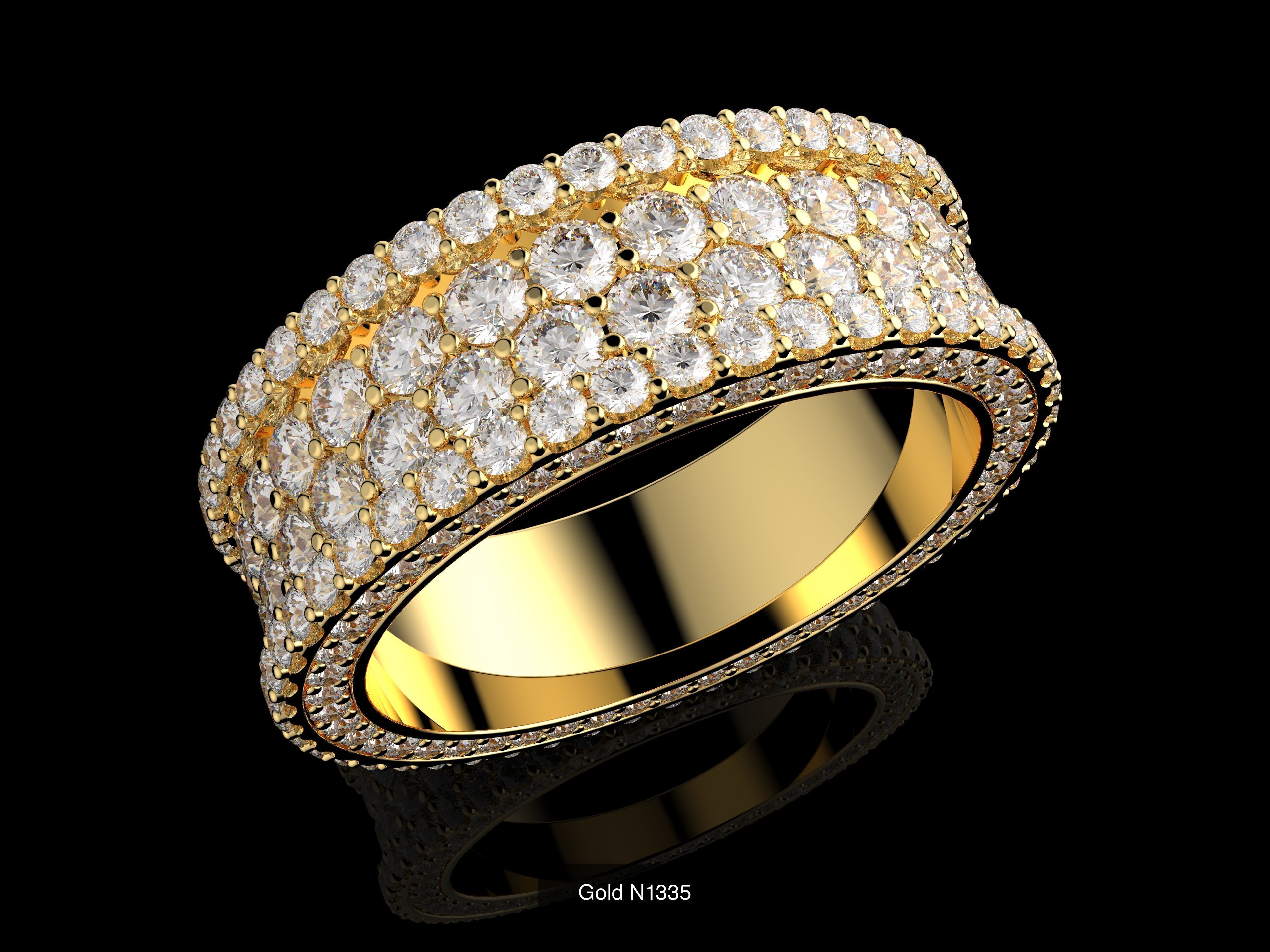 100 3D Jewelry Models Bundle  Rings Pendants Earrings  3D Model Collection_115