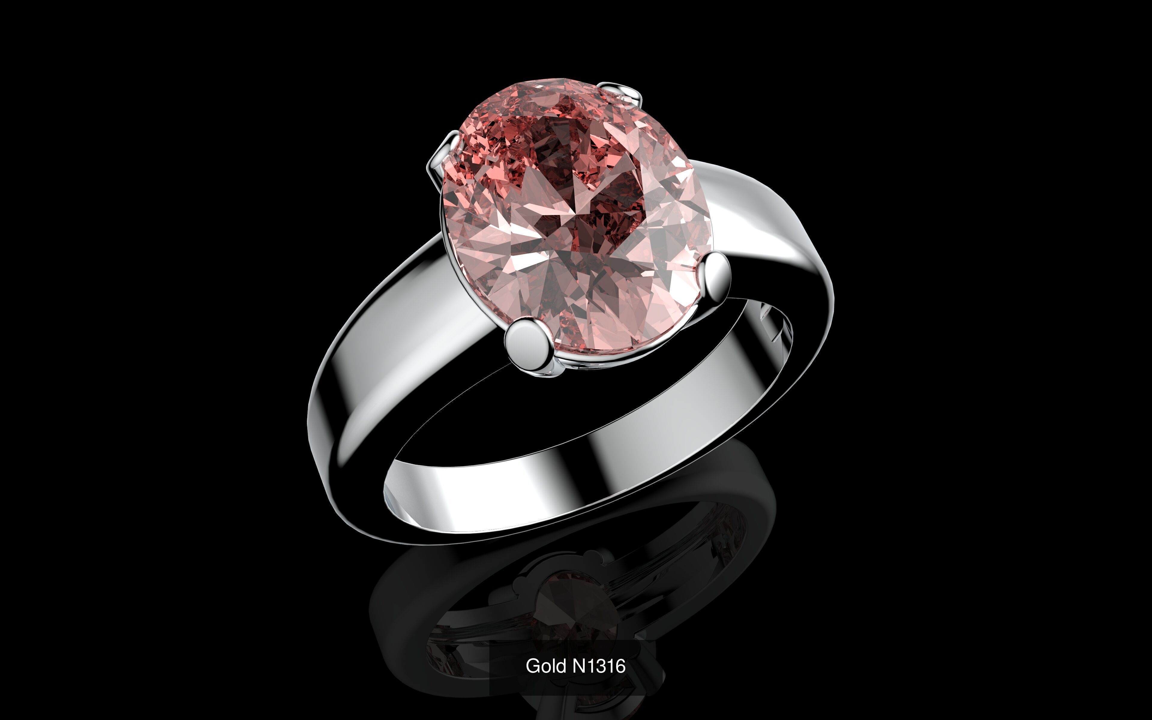 100 3D Jewelry Models Bundle  Rings Pendants Earrings  3D Model Collection_94