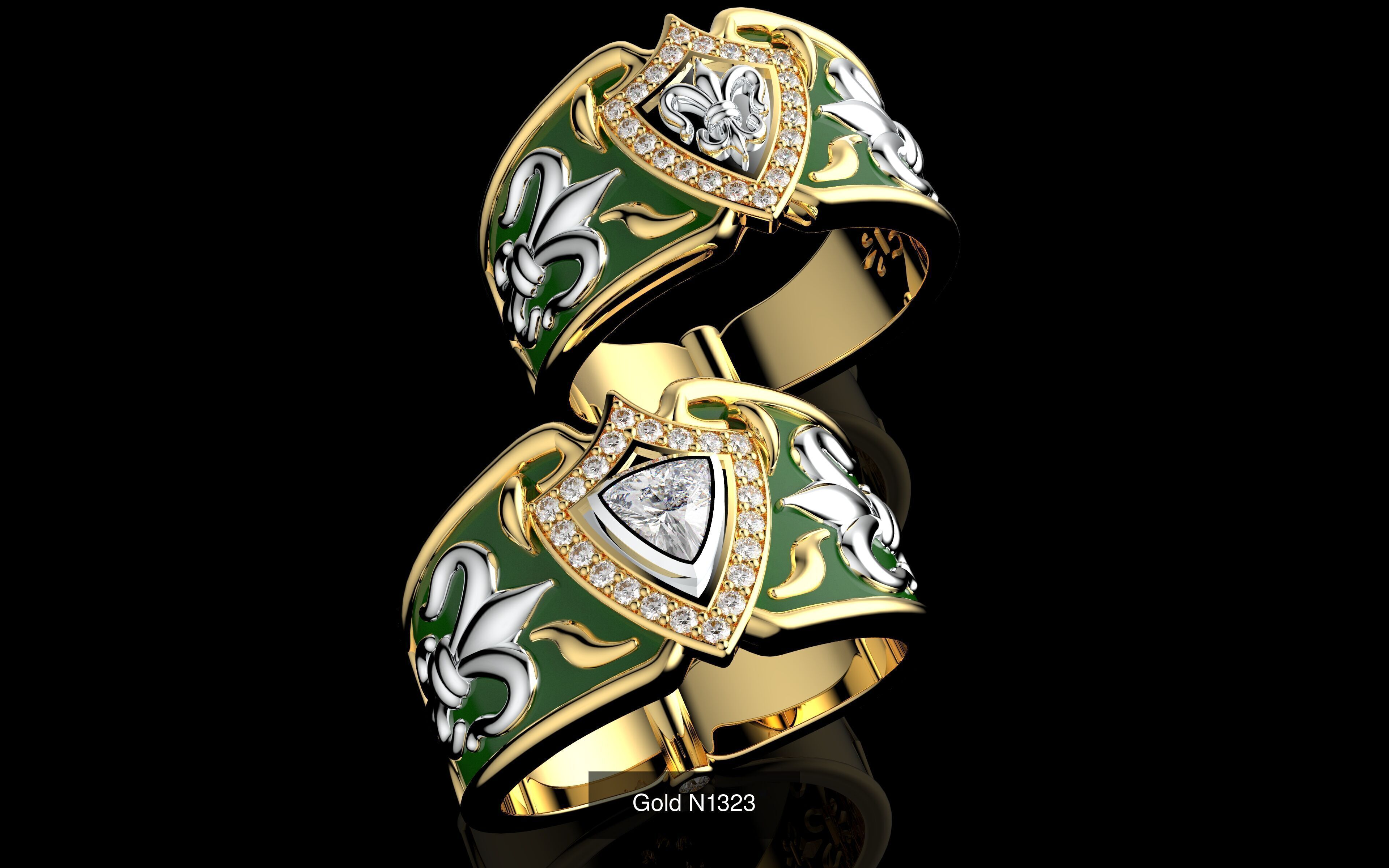 100 3D Jewelry Models Bundle  Rings Pendants Earrings  3D Model Collection_100