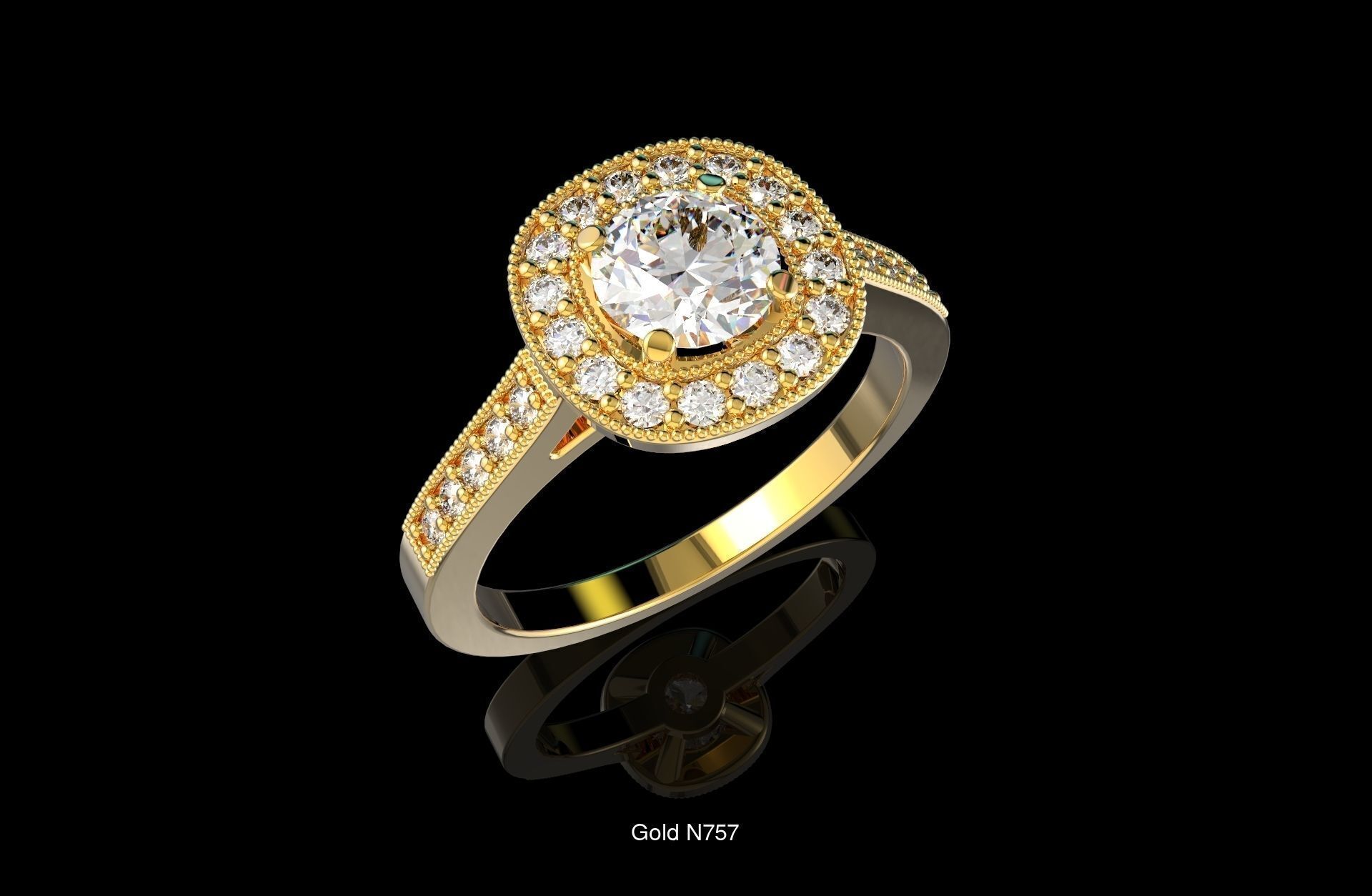 100 3D Jewelry Models Bundle  Rings Pendants Earrings  3D Model Collection_21