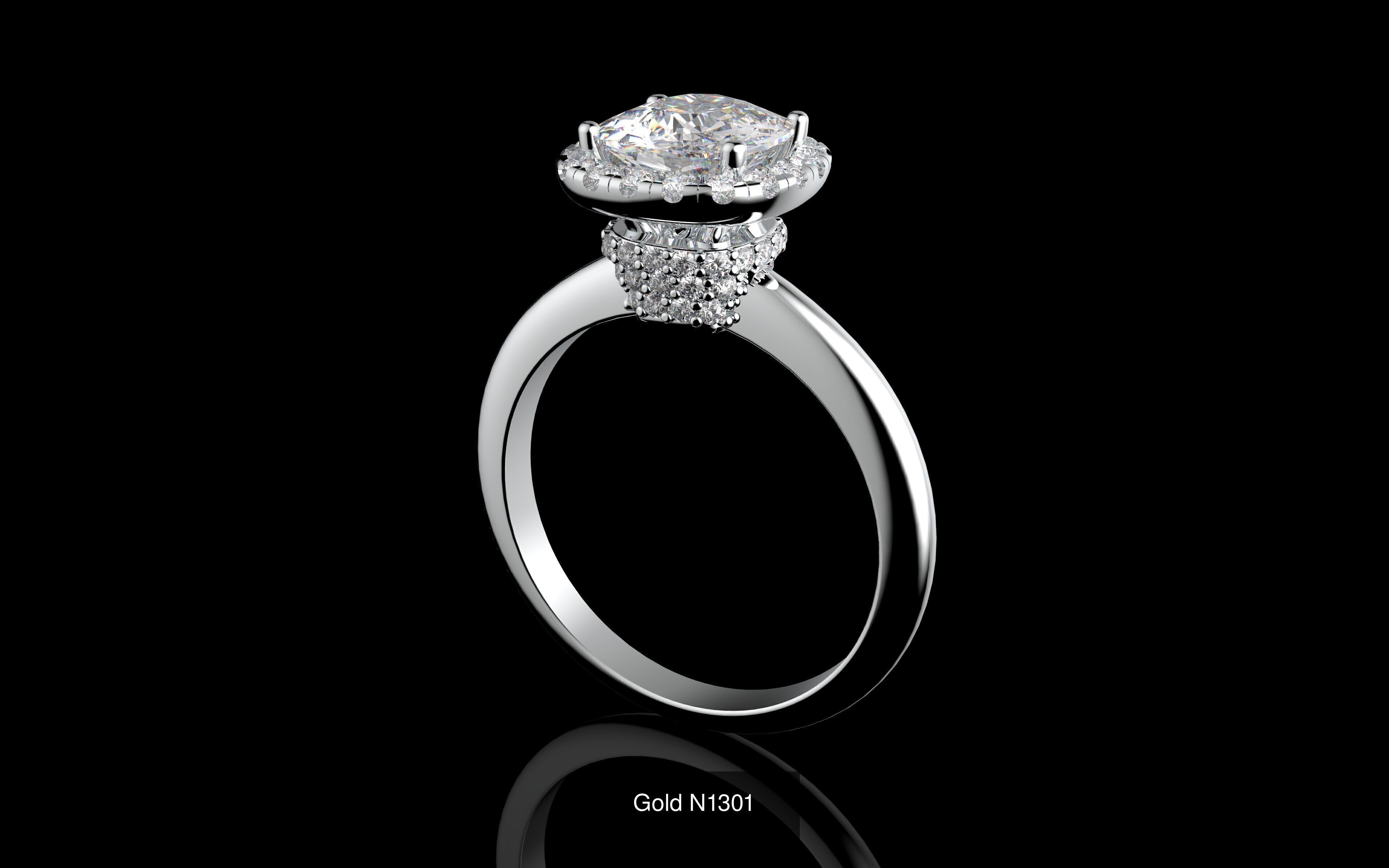 100 3D Jewelry Models Bundle  Rings Pendants Earrings  3D Model Collection_79