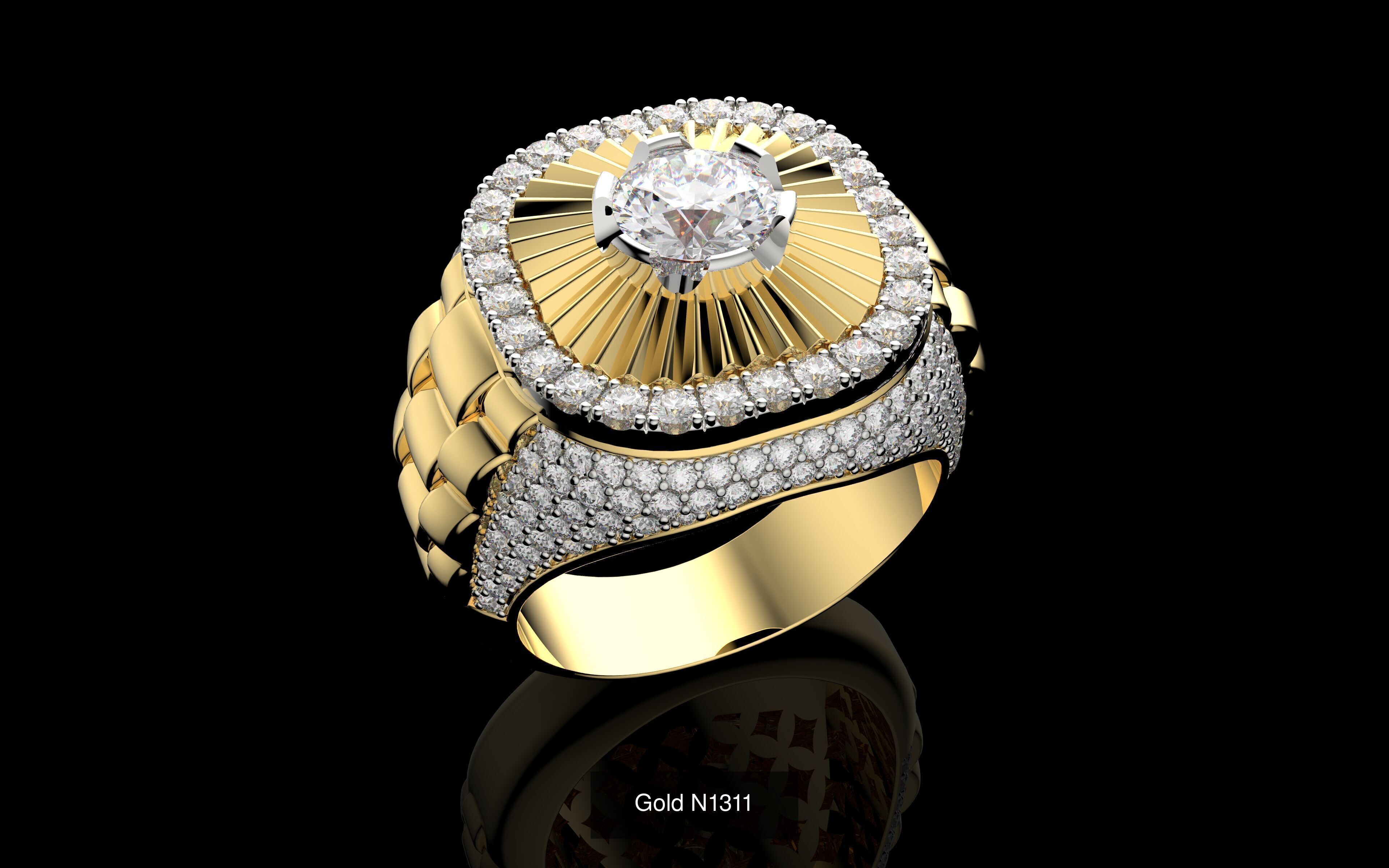 100 3D Jewelry Models Bundle  Rings Pendants Earrings  3D Model Collection_89