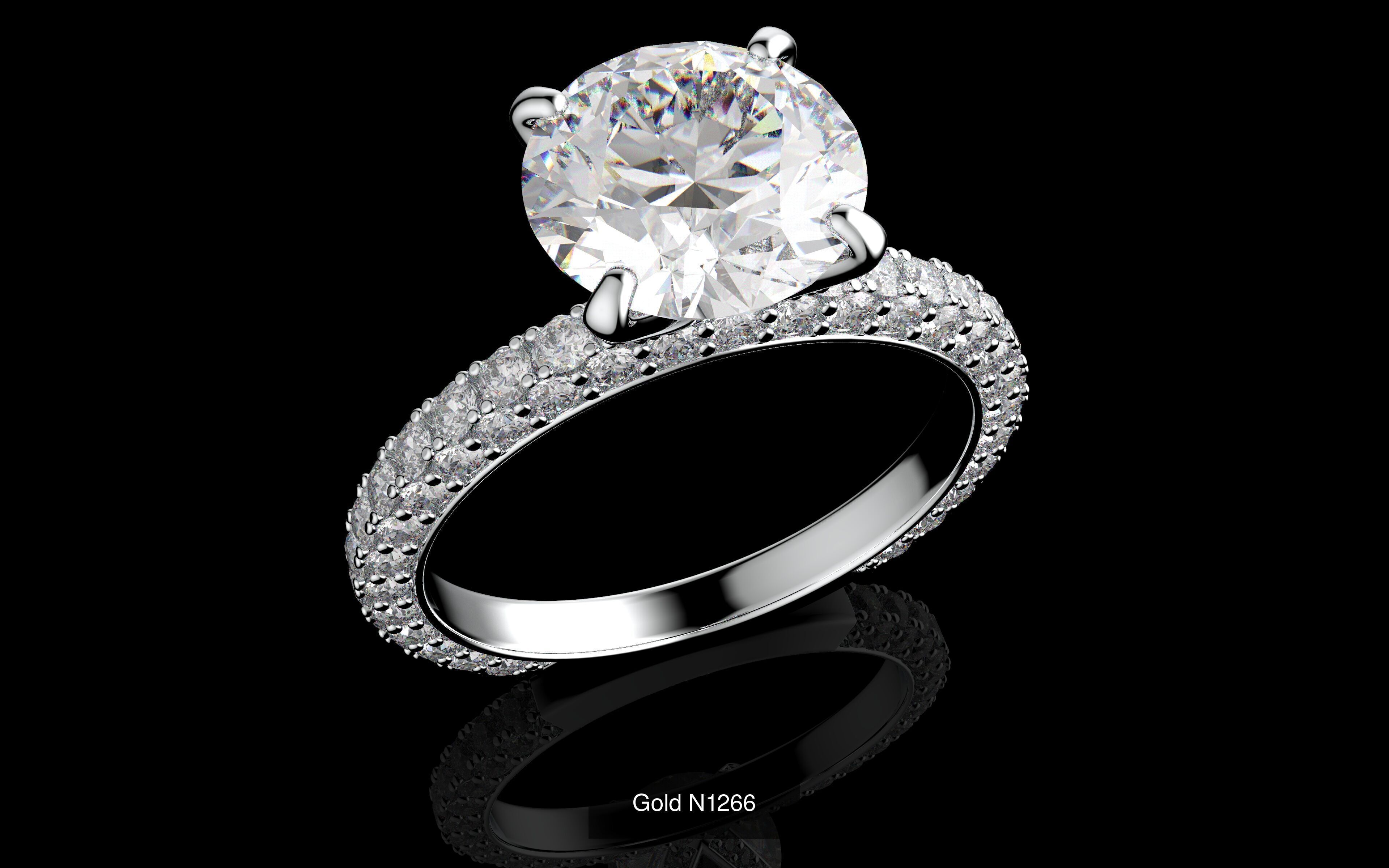 100 3D Jewelry Models Bundle  Rings Pendants Earrings  3D Model Collection_44