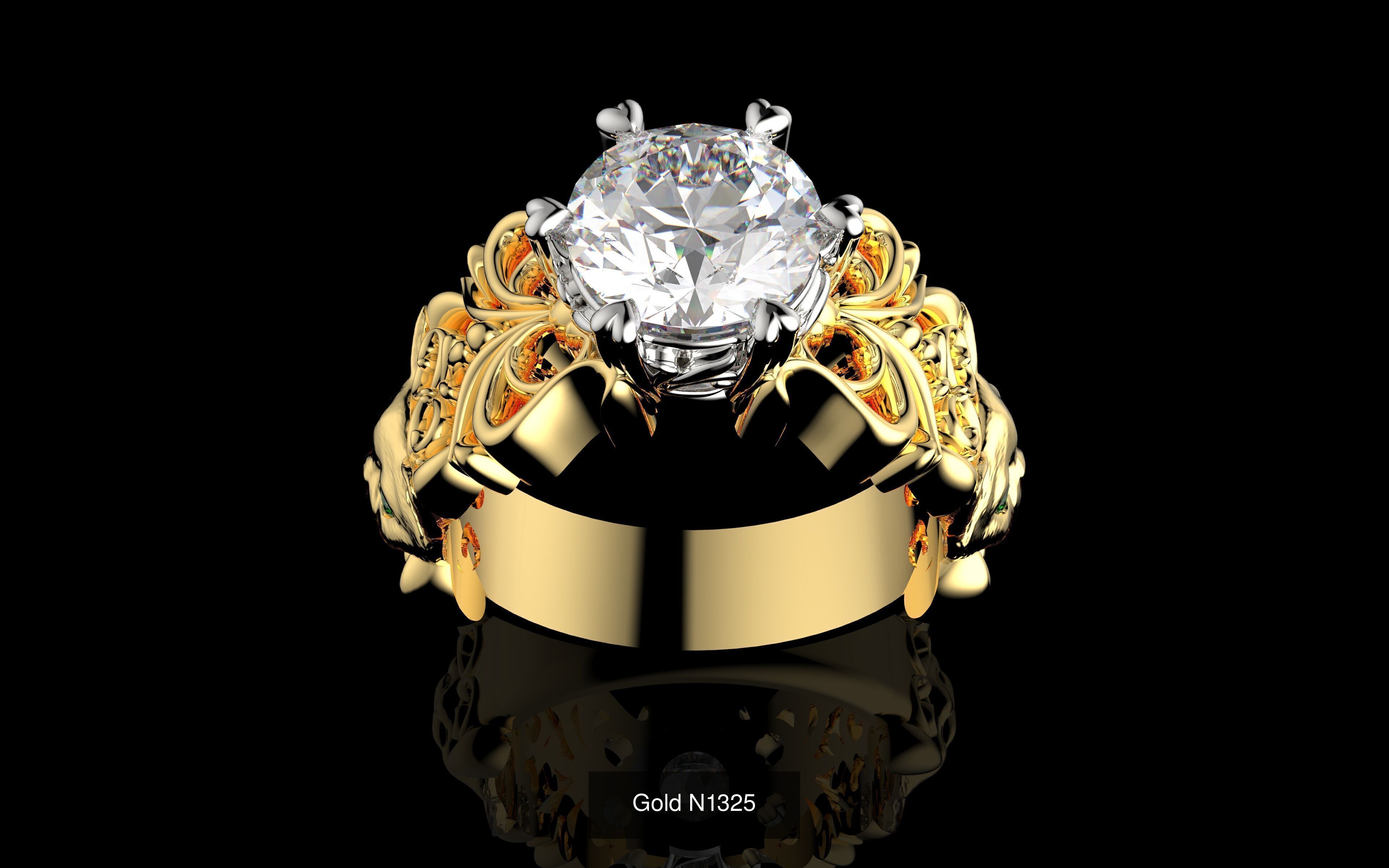 100 3D Jewelry Models Bundle  Rings Pendants Earrings  3D Model Collection_102