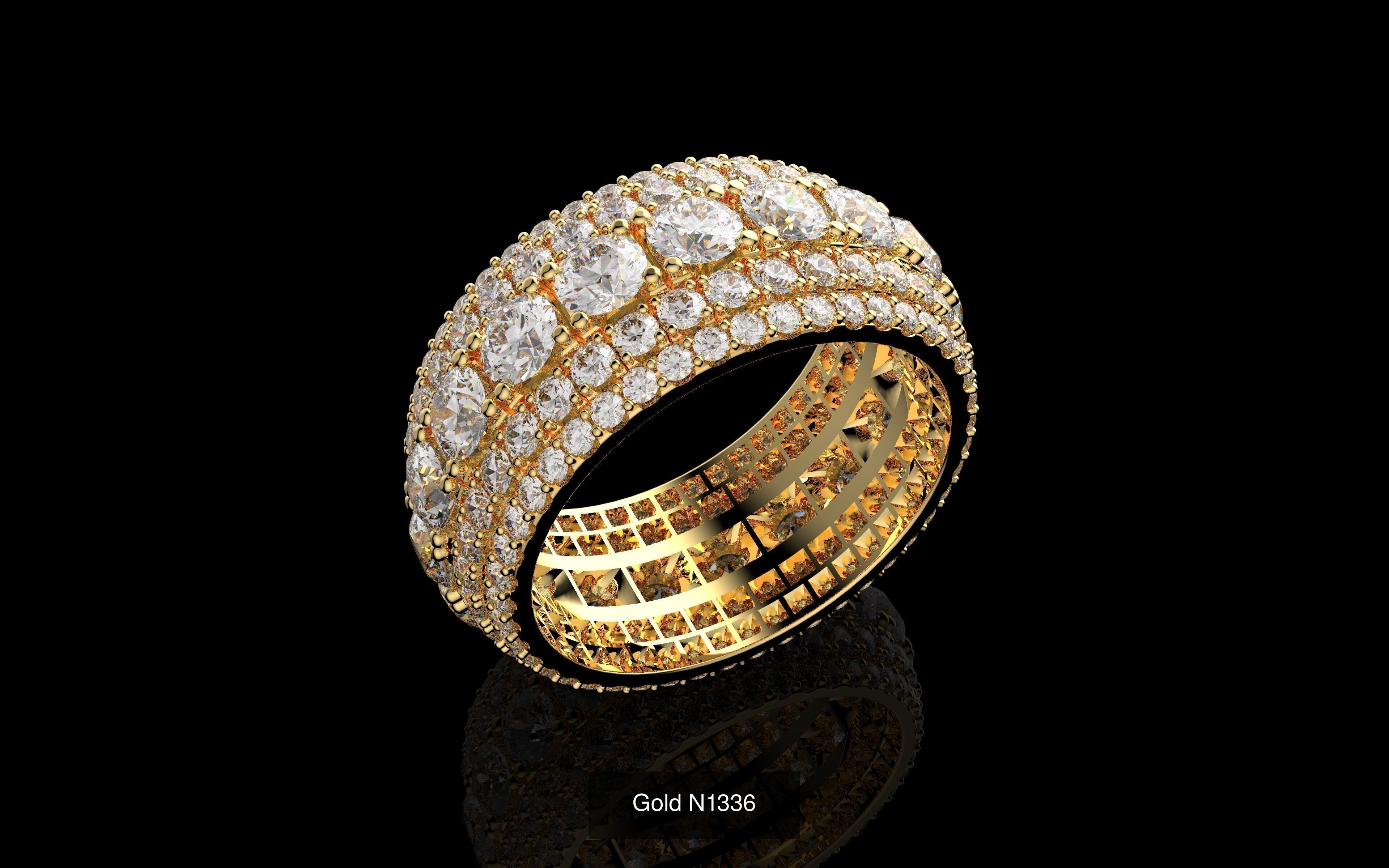 100 3D Jewelry Models Bundle  Rings Pendants Earrings  3D Model Collection_116