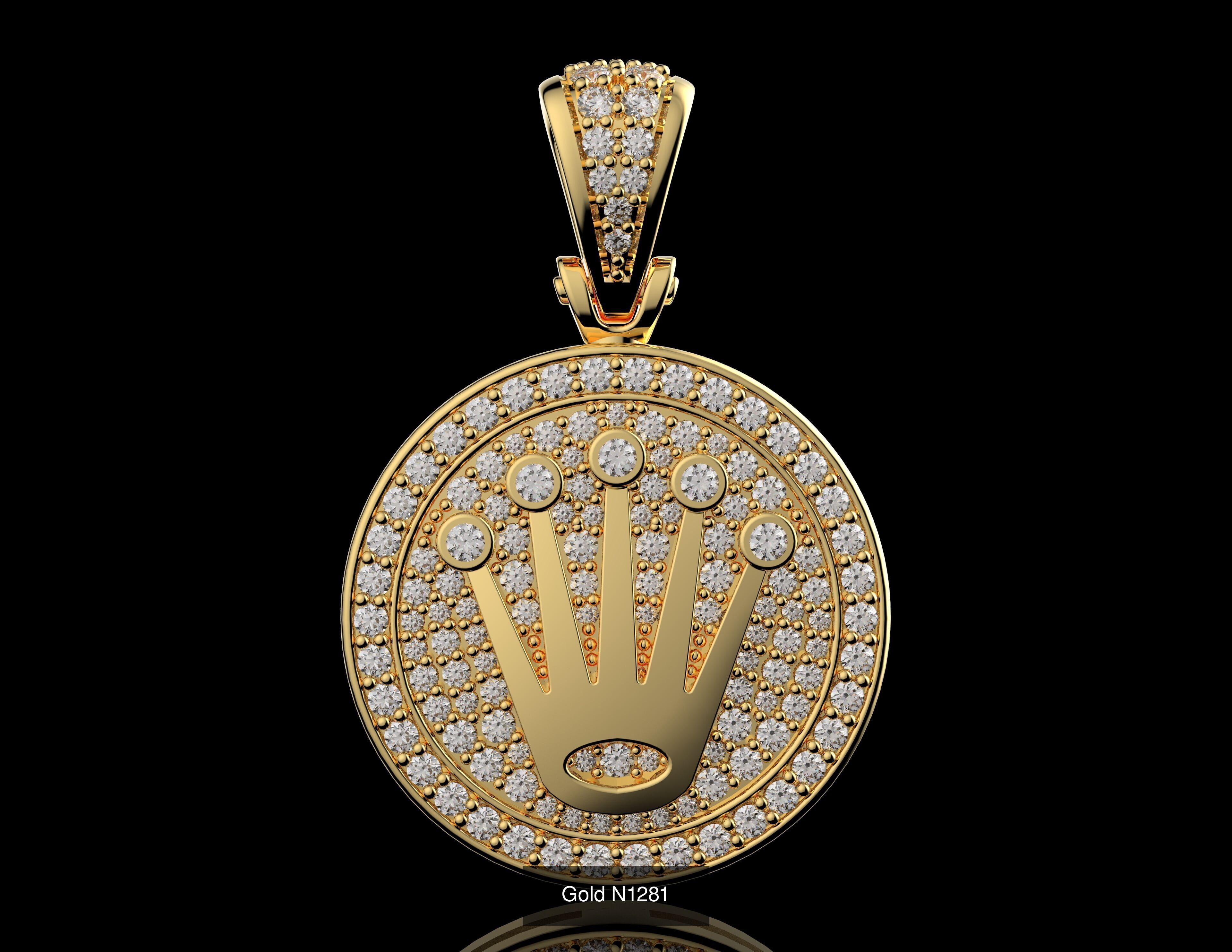 100 3D Jewelry Models Bundle  Rings Pendants Earrings  3D Model Collection_59