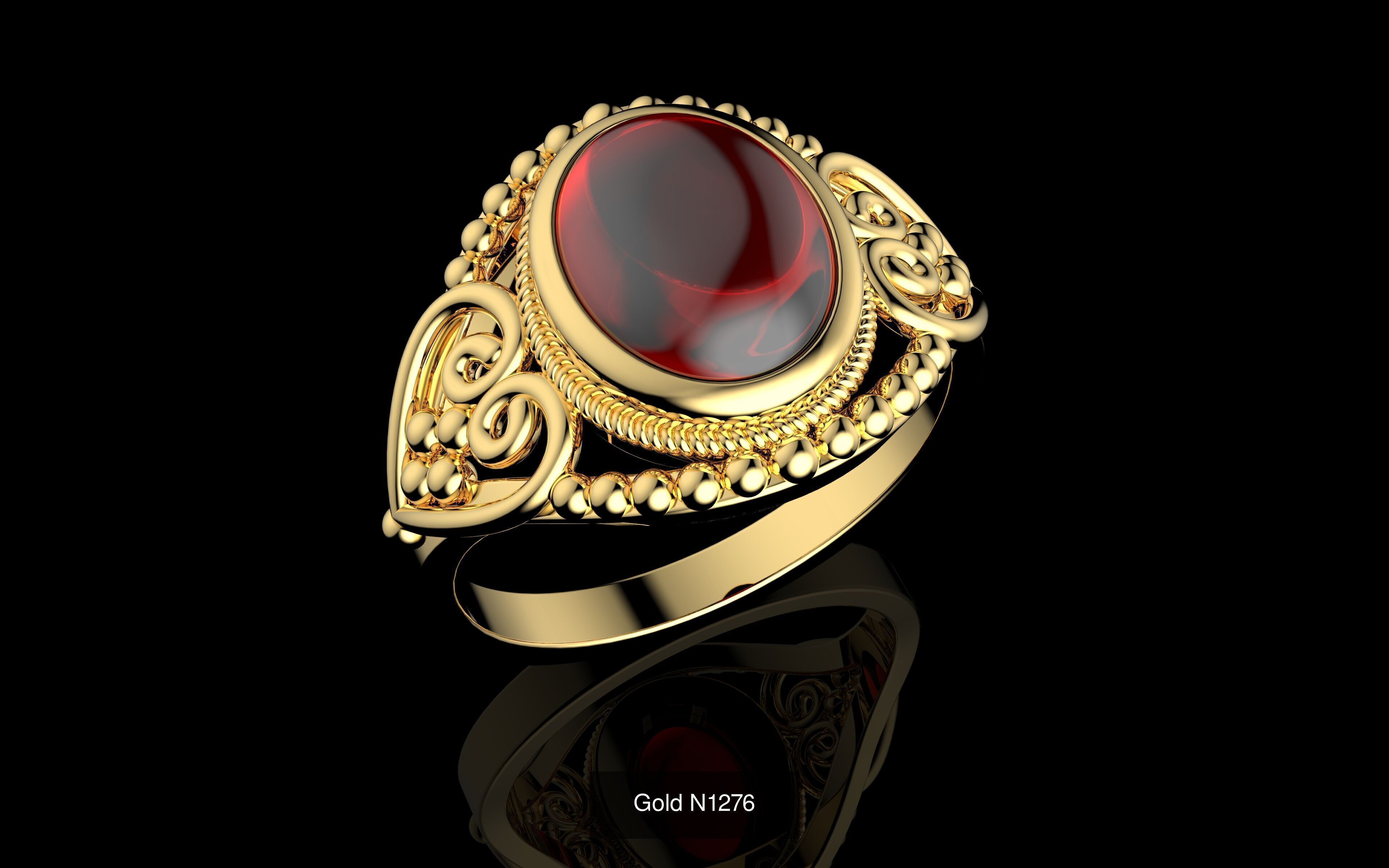 100 3D Jewelry Models Bundle  Rings Pendants Earrings  3D Model Collection_54