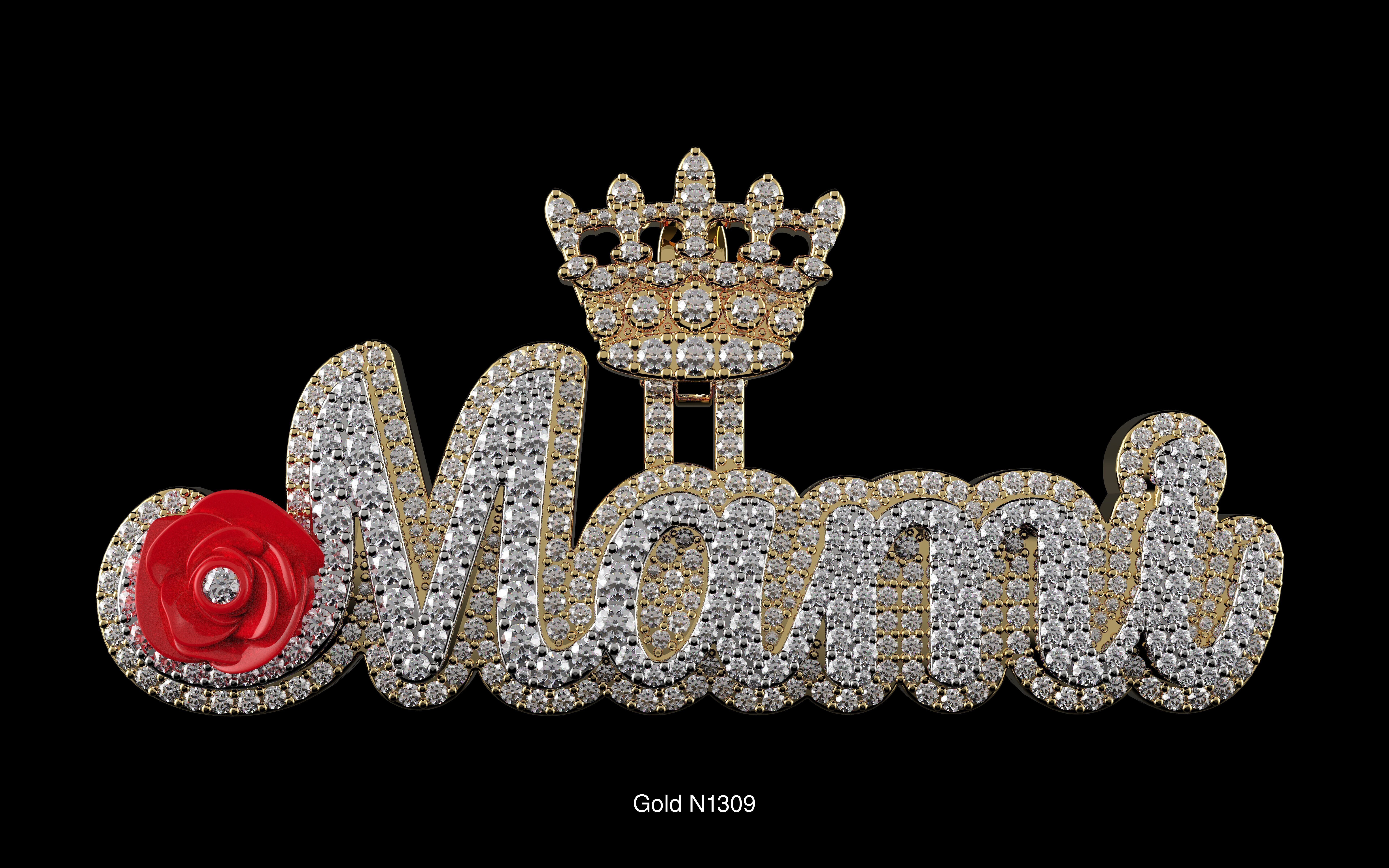 100 3D Jewelry Models Bundle  Rings Pendants Earrings  3D Model Collection_87