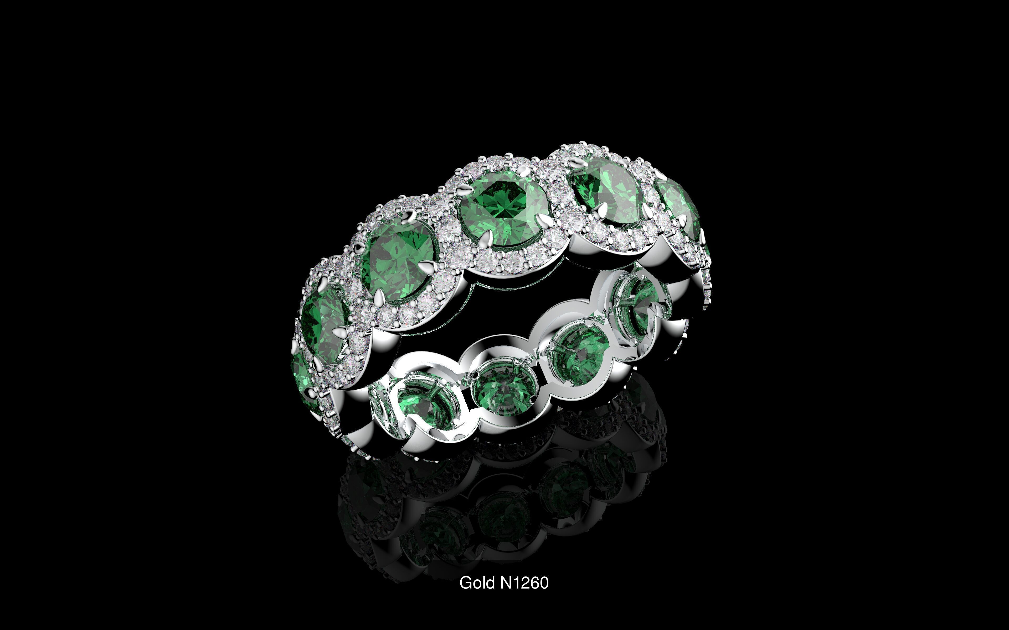 100 3D Jewelry Models Bundle  Rings Pendants Earrings  3D Model Collection_38