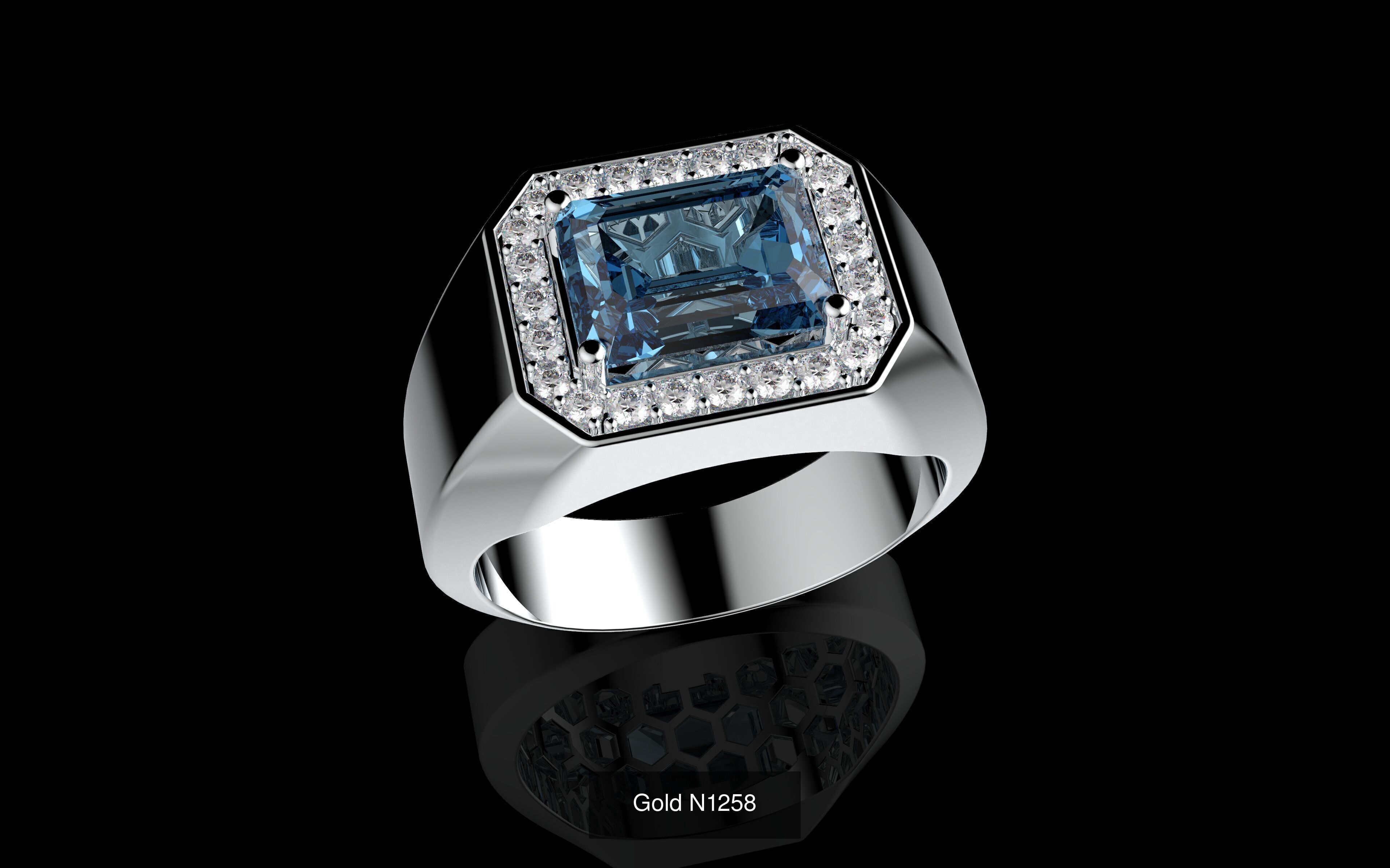 100 3D Jewelry Models Bundle  Rings Pendants Earrings  3D Model Collection_36