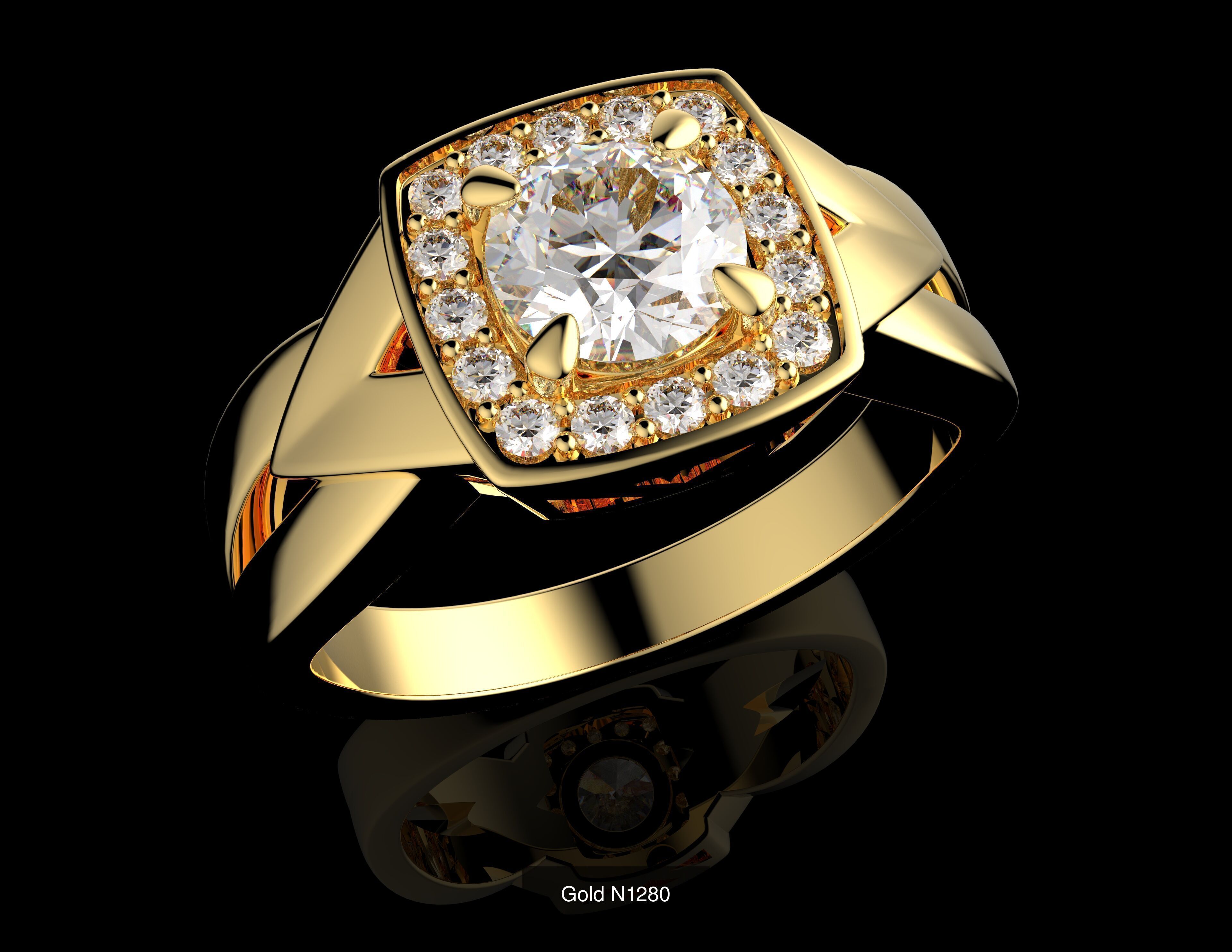 100 3D Jewelry Models Bundle  Rings Pendants Earrings  3D Model Collection_58