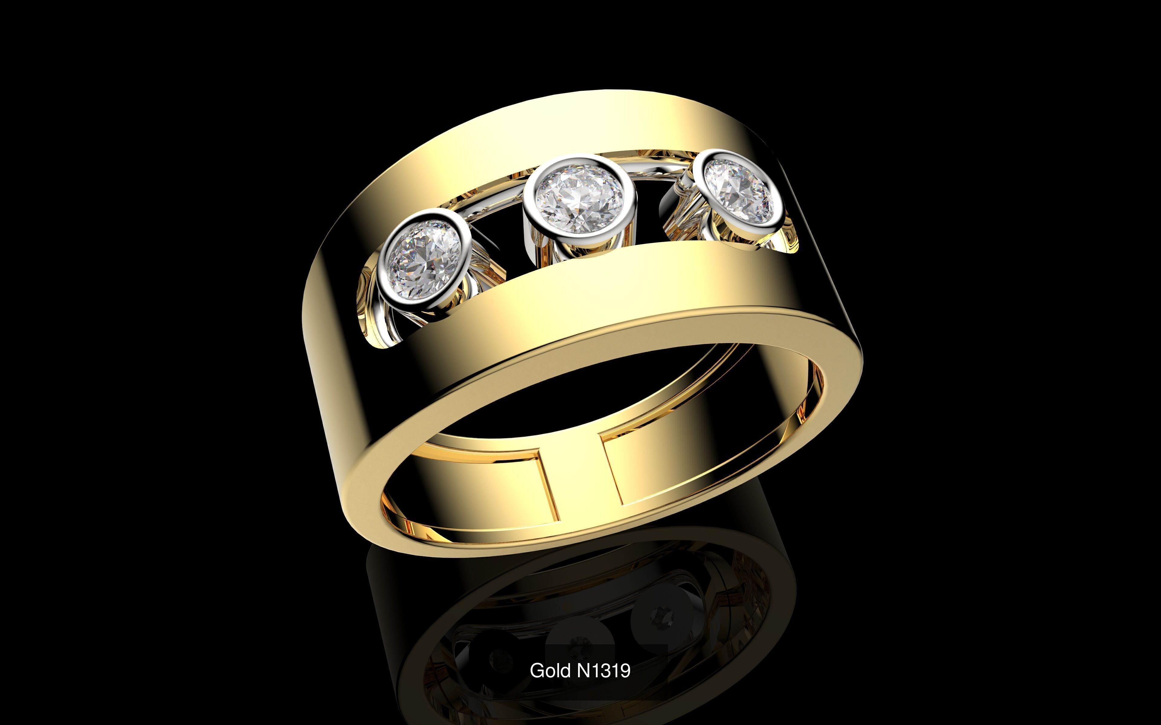 100 3D Jewelry Models Bundle  Rings Pendants Earrings  3D Model Collection_96