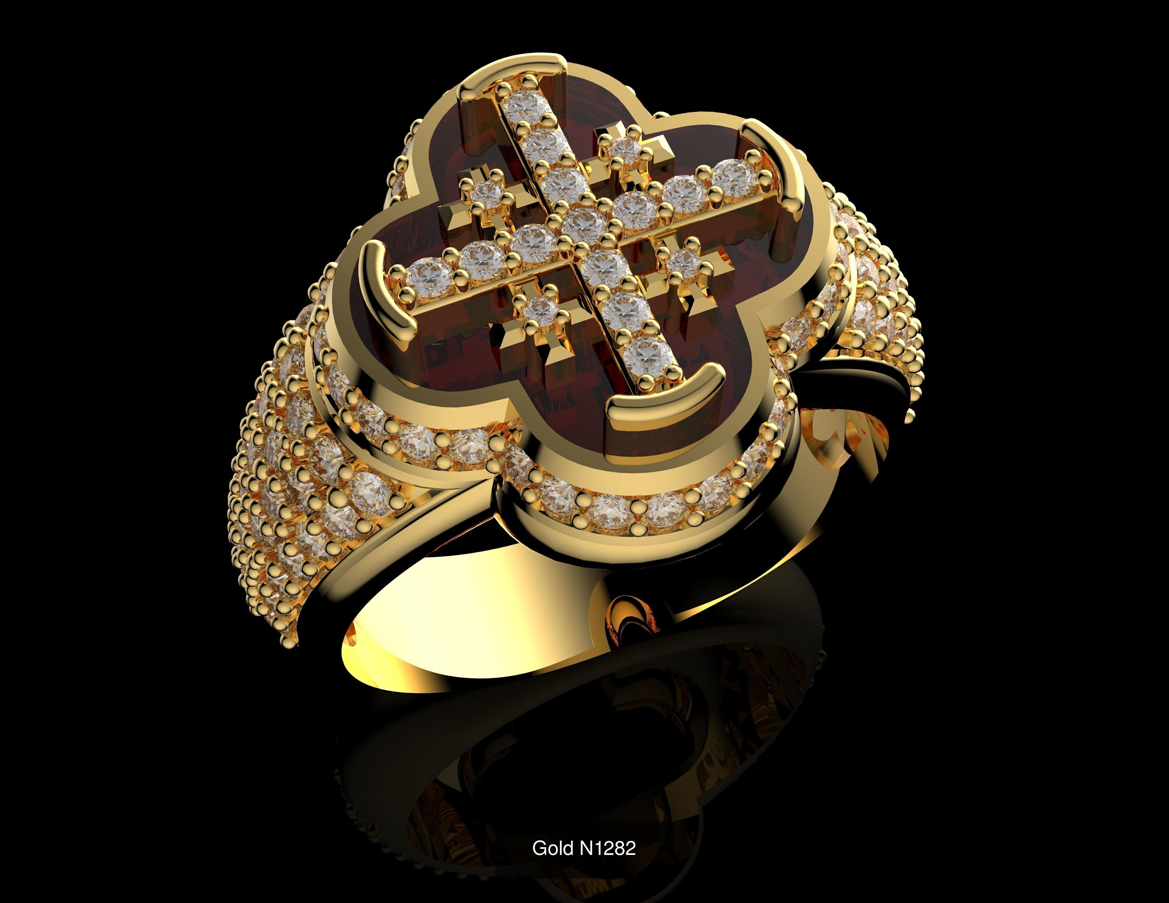 100 3D Jewelry Models Bundle  Rings Pendants Earrings  3D Model Collection_60