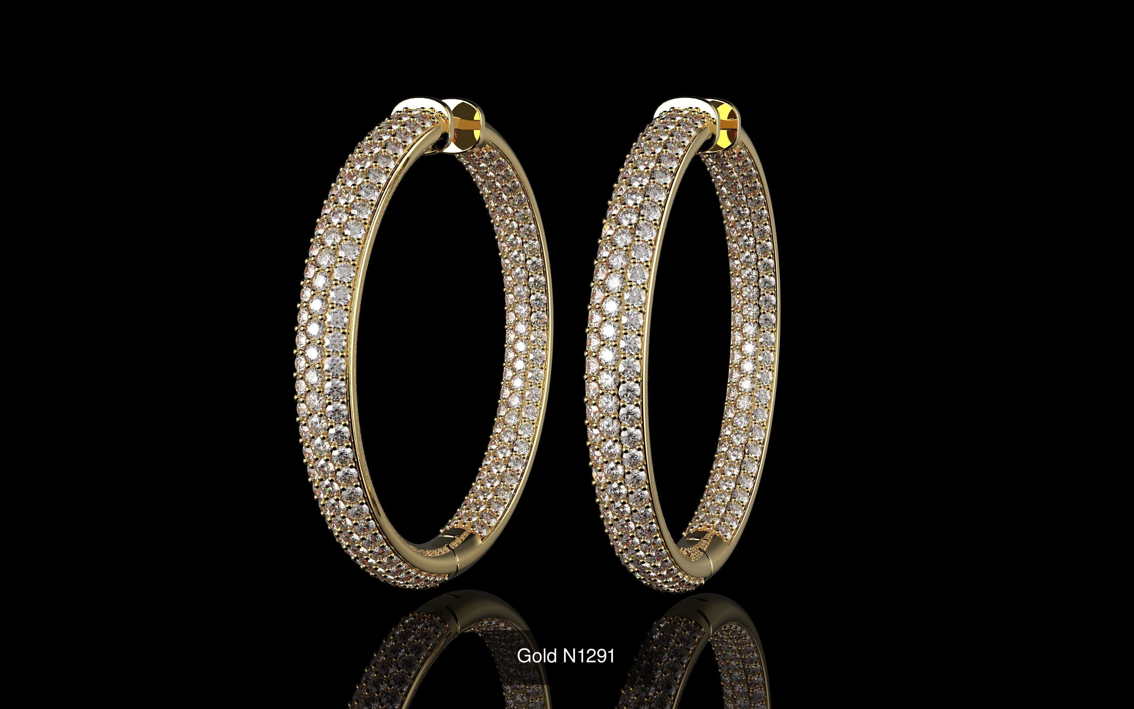 100 3D Jewelry Models Bundle  Rings Pendants Earrings  3D Model Collection_69