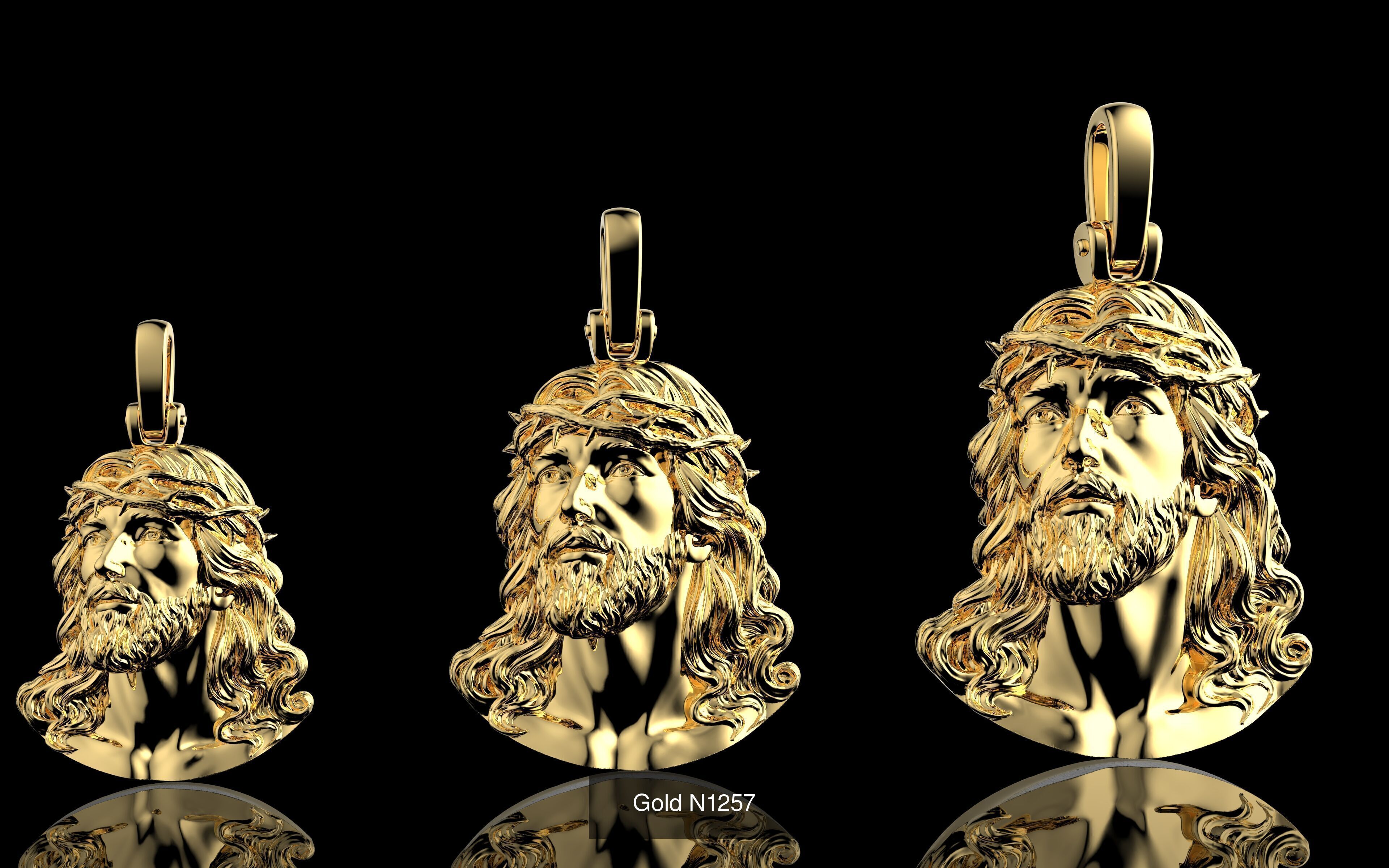 100 3D Jewelry Models Bundle  Rings Pendants Earrings  3D Model Collection_35