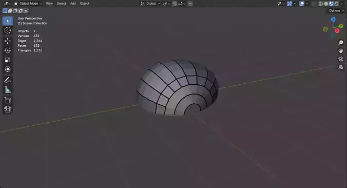 Futuristic Metal Helmet