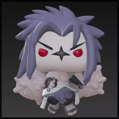 Sasuke uchiha curse funko pop Free 3D print model