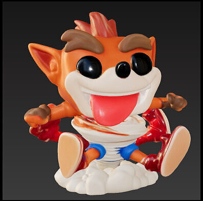 Crash bandicoot remolino funko pop Free 3D print model
