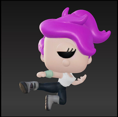 Leela funko pop Free 3D print model