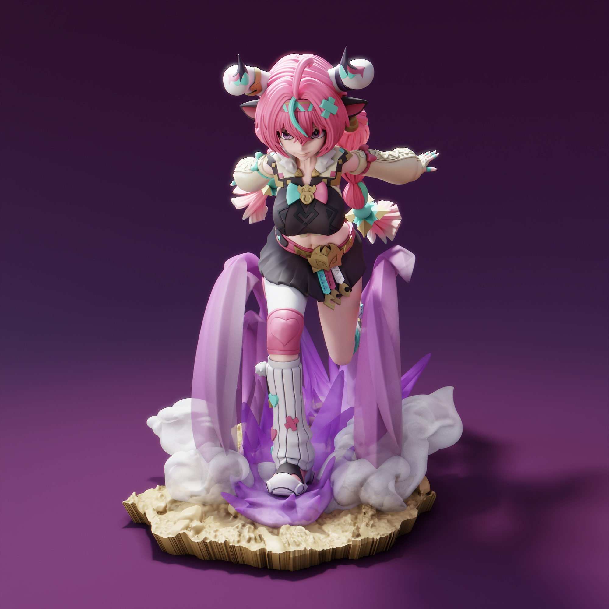 Varesa from Genshin Impact 3D print model_1