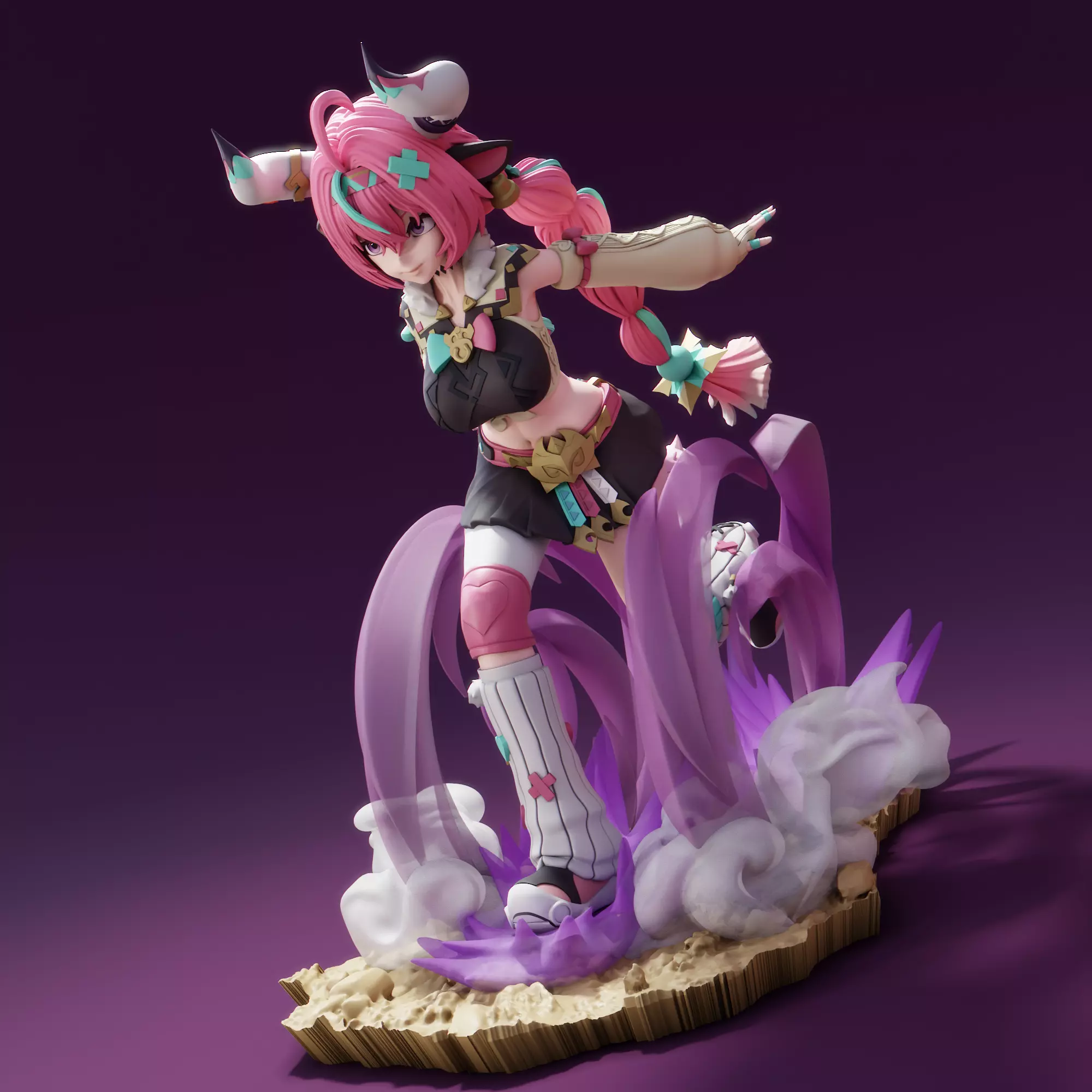 Varesa from Genshin Impact 3D print model_0