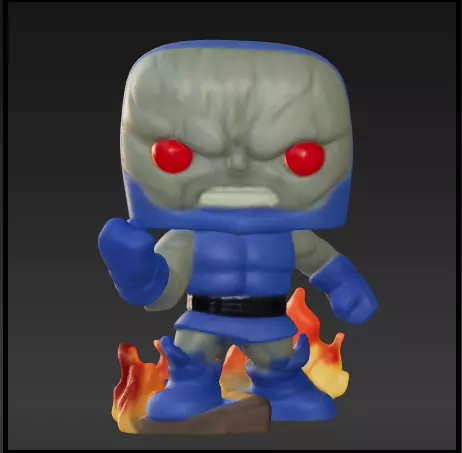 Darkseid con roca y fuego funko pop Free 3D print model_0