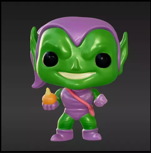 Green goblin clasico funko pop Free 3D print model_0