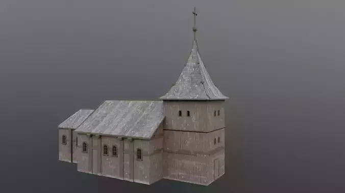 Medieval Village - Wooden Church