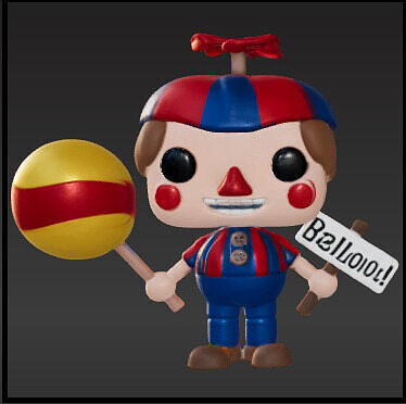 Balloon boy funko pop Free 3D print model