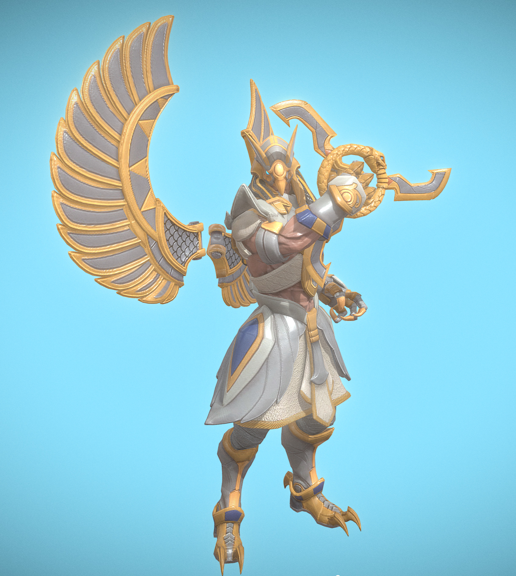 phoenix Low-poly 3D model_3
