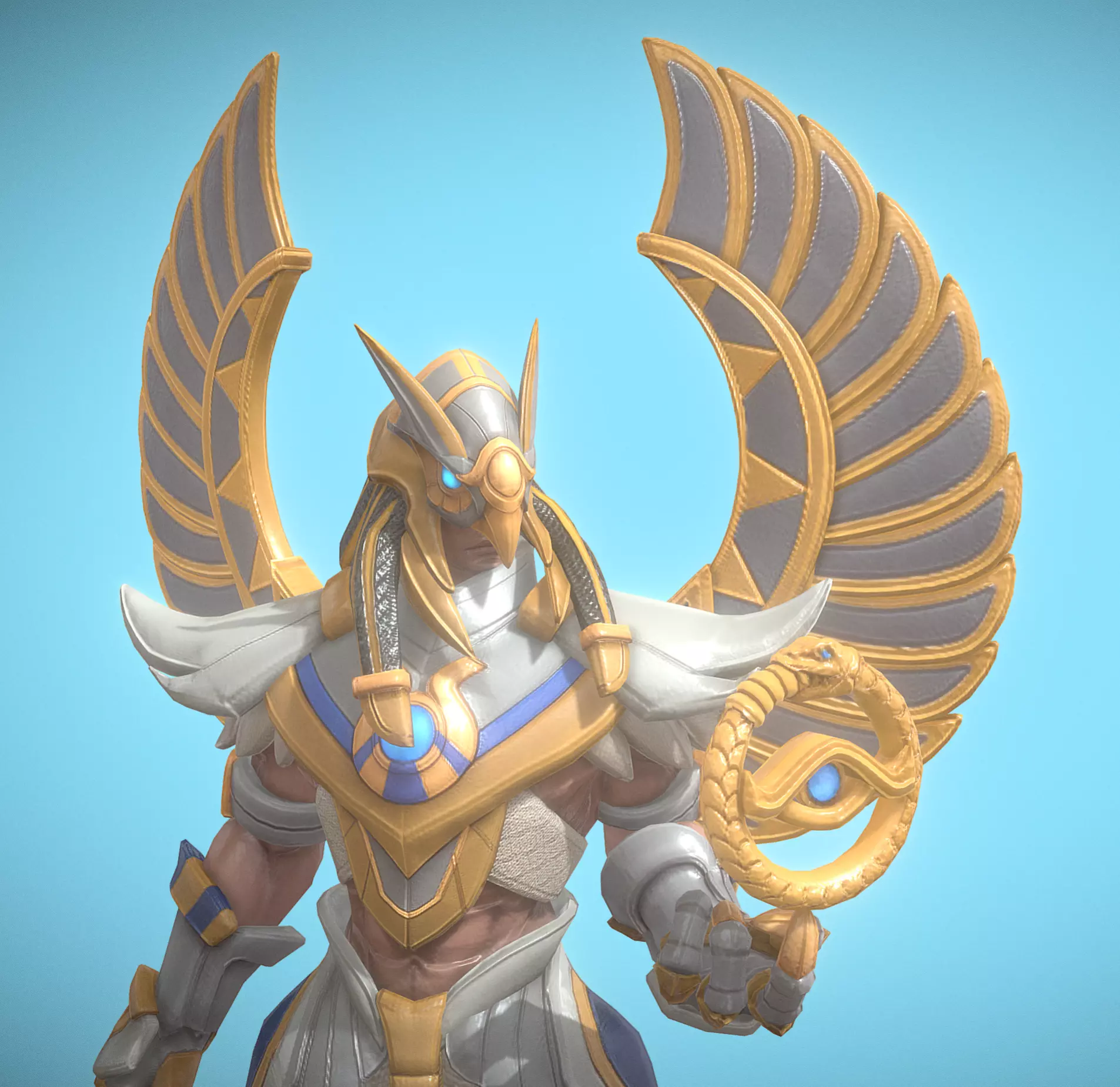 phoenix Low-poly 3D model_0