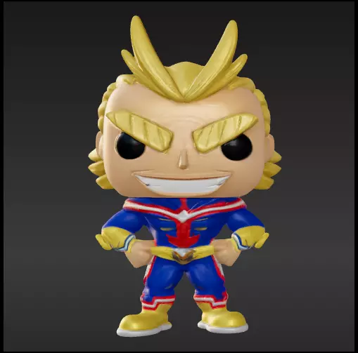 All might funko pop Free 3D print model