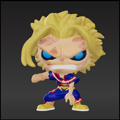 All might debilitado funko pop Free 3D print model
