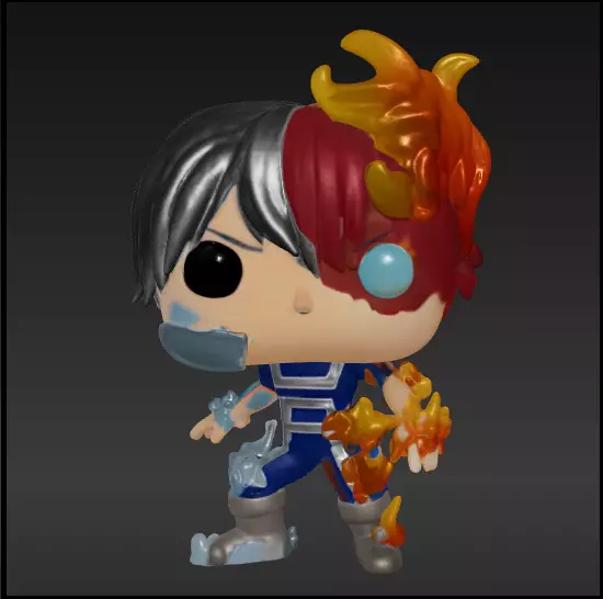 Shoto todoroki debil energia funko pop Free 3D print model